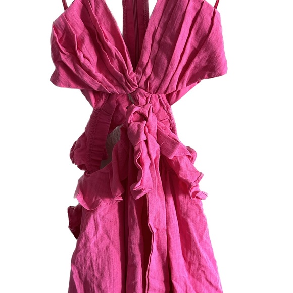 Hello Pink Cut Out Dress - Picture 4 of 7